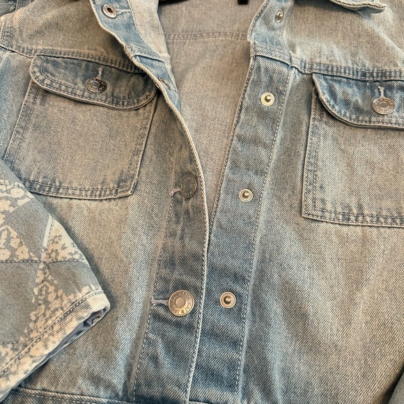 Girls Cat & Jack Blue Denim Jacket Sz 10-12 - Picture 3 of 5